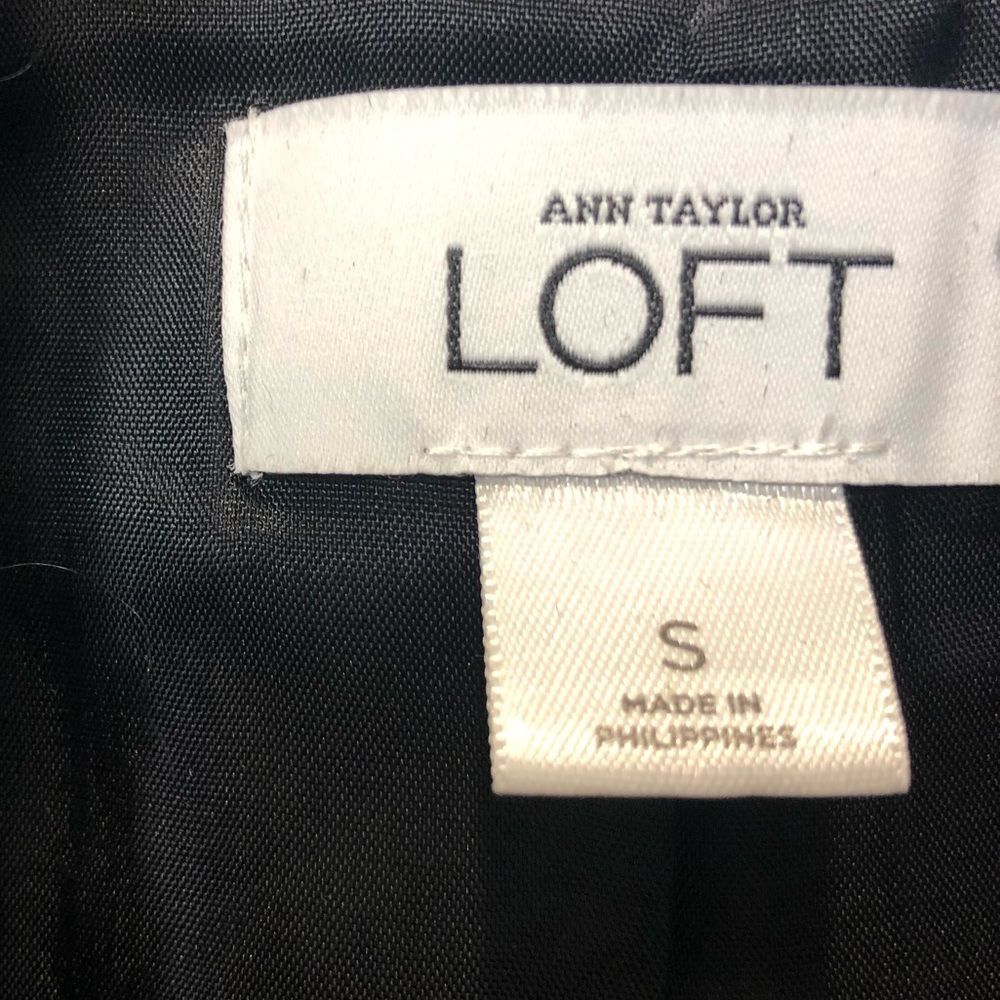 Ann Taylor Loft wool blend button front long sleeve blazer jacket, size small - Picture 14 of 16